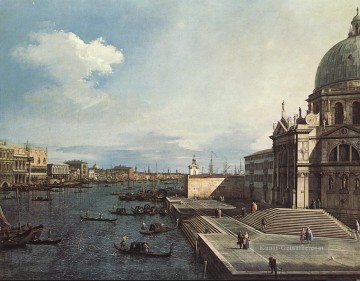 städtische Landschaft Werke - Der Canal Grande auf der Salute Kirche Canaletto Venedig